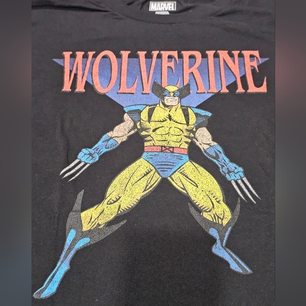 Marvel Men's Marvel Universe Wolverine 90' Black T-shirt, Size 2XL. NEW - Picture 2 of 4